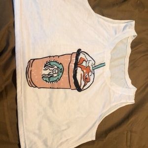 Starbucks crop top